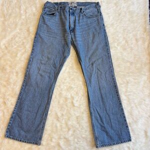Levi Strauss Signature Low Bootcut Medium Wash Denim Jeans Men's 36x32
